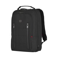WENGER Rucksack City Traveler Kunstfaser schwarz 16,0 l, erweiterbarer Stauraum: 24,0 l