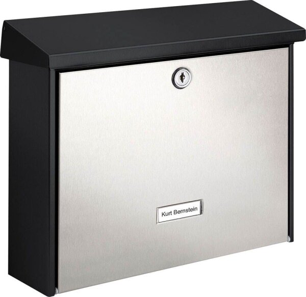 BURG WÄCHTER Briefkasten London 6867 61770 schwarz, silber