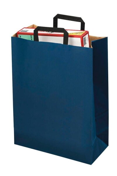 VP Papier-Tragetaschen Topcraft blau 22,0 x 36,0 cm, 50 St.
