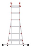 Hailo Gelenkleiter M80 silber 4x 6 Sprossen, H: 167,0 cm