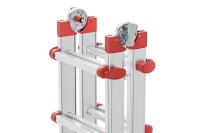Hailo Gelenkleiter M80 silber 4x 6 Sprossen, H: 167,0 cm