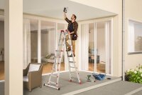 Hailo Gelenkleiter M80 silber 4x 6 Sprossen, H: 167,0 cm