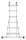 Hailo Gelenkleiter M80 silber 4x 6 Sprossen, H: 167,0 cm
