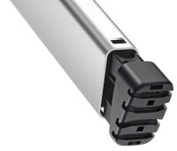 Hailo Stehleiter einseitig L80 ComfortLine silber 3 Stufen, H: 138,0 cm