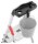 Hailo Stehleiter einseitig L80 ComfortLine silber 3 Stufen, H: 138,0 cm