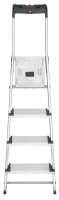 Hailo Stehleiter einseitig L80 ComfortLine silber 4...