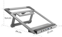 hama Dockingstation mit Laptop-Ständer Connect2Office Stand