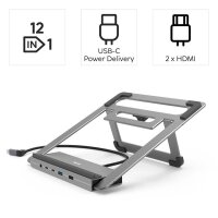 hama Dockingstation mit Laptop-Ständer Connect2Office Stand