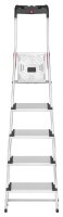 Hailo Stehleiter einseitig L80 ComfortLine silber 5...