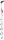 Hailo Stehleiter einseitig L80 ComfortLine silber 5 Stufen, H: 184,0 cm