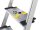 Hailo Stehleiter einseitig L80 ComfortLine silber 6 Stufen, H: 208,0 cm