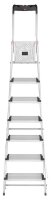 Hailo Stehleiter einseitig L80 ComfortLine silber 7...