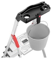 Hailo Stehleiter einseitig L80 ComfortLine silber 7 Stufen, H: 232,0 cm