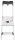 Hailo Stehleiter einseitig L80 ComfortLine silber 8 Stufen, H: 255,0 cm