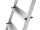 Hailo Stehleiter einseitig L60 StandardLine silber 3 Stufen, H: 138,0 cm