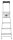 Hailo Stehleiter einseitig L60 StandardLine silber 4 Stufen, H: 161,0 cm