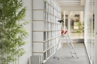 Hailo Stehleiter einseitig L60 StandardLine silber 5 Stufen, H: 184,0 cm