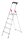 Hailo Stehleiter einseitig L60 StandardLine silber 5 Stufen, H: 184,0 cm