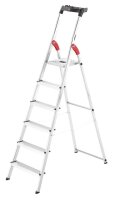 Hailo Stehleiter einseitig L60 StandardLine silber 6...