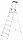Hailo Stehleiter einseitig L60 StandardLine silber 6 Stufen, H: 208,0 cm