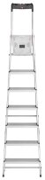 Hailo Stehleiter einseitig L60 StandardLine silber 7 Stufen, H: 232,0 cm