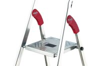 Hailo Stehleiter einseitig L60 StandardLine silber 7 Stufen, H: 232,0 cm