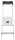 Hailo Stehleiter einseitig L60 StandardLine silber 7 Stufen, H: 232,0 cm
