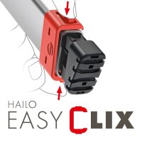 Hailo Stehleiter einseitig L60 StandardLine silber 8 Stufen, H: 255,0 cm