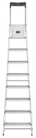 Hailo Stehleiter einseitig L60 StandardLine silber 8 Stufen, H: 255,0 cm