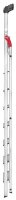 Hailo Stehleiter einseitig L60 StandardLine silber 8 Stufen, H: 255,0 cm