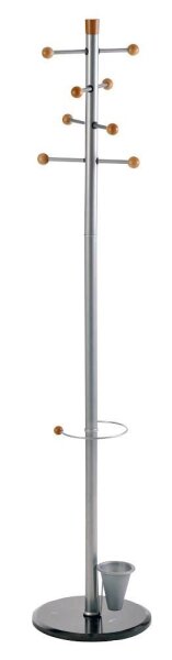 ALCO Kleiderständer Modell II 2807 silber Metall 8 Haken 38,0 x 175,0 cm, 1 St.