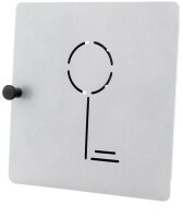 ROTTNER Key Collect 10 Schlüsselkasten silber mit 10 Haken, 22,0 x 5,0 x 22,0 cm, 1 St.