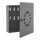 ROTTNER Key Point 10 Schlüsselkasten schwarz mit 10 Haken, 22,0 x 5,0 x 22,0 cm, 1 St.