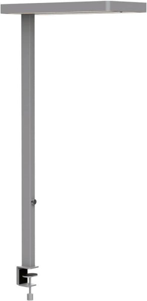 MAUL MAULjuvis LED Schreibtischlampe silber mit Tischklemme