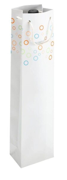 VP Geschenktüten für Flaschen weiß 9,5 x 38,0 cm, 25 St.
