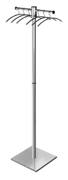 Kerkmann Kleiderständer G 12 E 30690681 silber Metall 2 Haken 51,0 x 168,0 cm, 1 St.