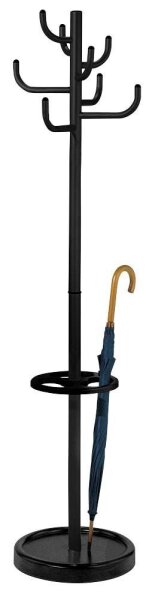 Kerkmann Kleiderständer Sierra 30609715 schwarz Metall 8 Haken 45,0 x 174,0 cm, 1 St.
