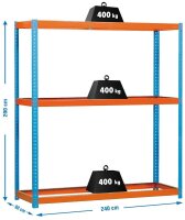 Simonrack Schwerlast-Weitspannregal SIMONFORTE 2409-3...