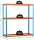 Simonrack Schwerlast-Weitspannregal SIMONFORTE 2409-3 450100045202490 orange, blau 240,0 x 90,0 x 200,0 cm