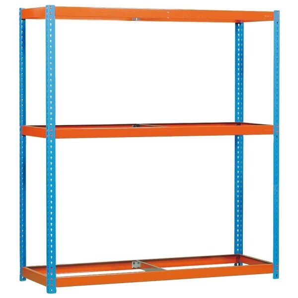 Simonrack Schwerlast-Weitspannregal SIMONFORTE 1806-3 450100045201860 orange, blau 180,0 x 60,0 x 200,0 cm