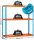 Simonrack Schwerlast-Weitspannregal SIMONFORTE 1806-3 450100045201860 orange, blau 180,0 x 60,0 x 200,0 cm