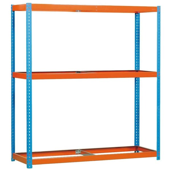 Simonrack Schwerlast-Weitspannregal SIMONFORTE 2406-3 450100045202460 orange, blau 240,0 x 60,0 x 200,0 cm
