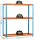 Simonrack Schwerlast-Weitspannregal SIMONFORTE 2406-3 450100045202460 orange, blau 240,0 x 60,0 x 200,0 cm