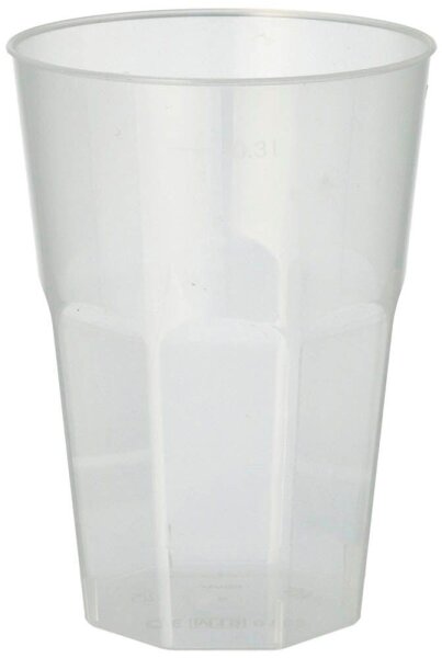 STARPAK Mehrweg-Trinkbecher transparent 0,3 l, 30 St.