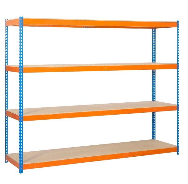 Simonrack Schwerlast-Weitspannregal ECOFORTE 1504-4 458100047201548 orange, blau 150,0 x 45,0 x 200,0 cm