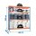 Simonrack Schwerlast-Weitspannregal SIMONFORTE 1806-4 458100045201868 blau, orange 180,0 x 60,0 x 200,0 cm