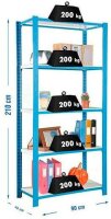 Simonrack Schwerlastregal OFFICLICK 5/400 442100143219045...
