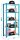 Simonrack Schwerlastregal OFFICLICK 5/400 442100143219045 blau 90,0 x 40,0 x 210  ( 442100143219045 )