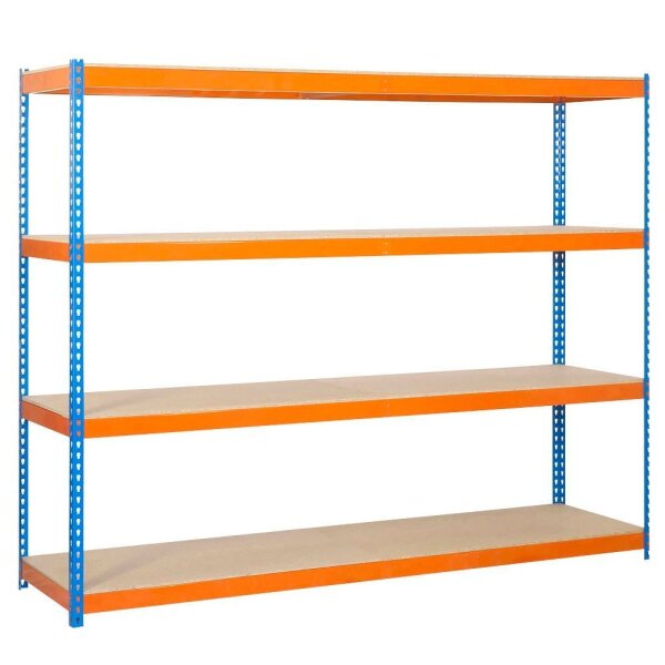 Simonrack Schwerlast-Weitspannregal SIMONFORTE 2409-4 458100045202498 blau, orange 240,0 x 90,0 x 200,0 cm