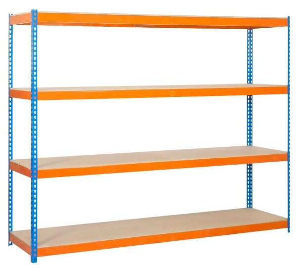 Simonrack Schwerlast-Weitspannregal SIMONFORTE 1804-4 458100045201848 blau, orange 180,0 x 45,0 x 200,0 cm